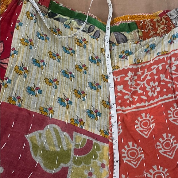 Kantha Quilted Wide Leg Pants - Picture 7 of 9